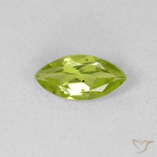 0.63ct طبيعي اخضر زاهى زبرجد, ماركيز, قليلا جدا