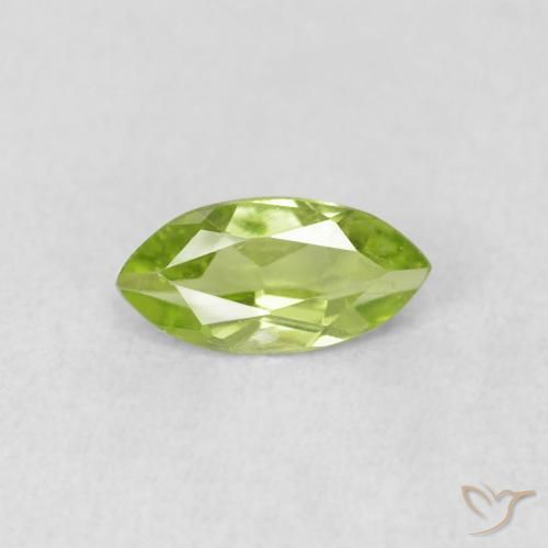 0.63ct طبيعي اخضر زاهى زبرجد, ماركيز, قليلا جدا