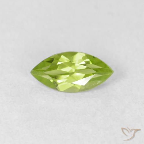 0.65ct طبيعي اخضر زاهى زبرجد, ماركيز, قليلا جدا, Photo A