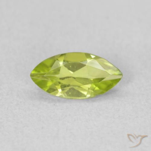 0.54ct طبيعي أخضر حيوي زبرجد, ماركيز, قليلا جدا