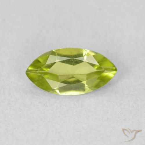 0.54ct طبيعي أخضر حيوي زبرجد, ماركيز, قليلا جدا