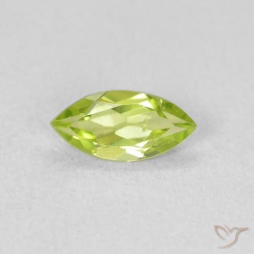 0.52ct طبيعي اخضر زاهى زبرجد, ماركيز, قليلا جدا