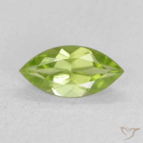 0.61ct طبيعي أخضر حيوي زبرجد, ماركيز, VVS-VS