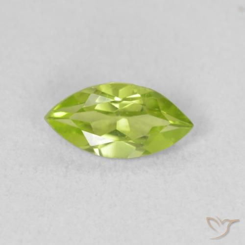0.60ct طبيعي اخضر زاهى زبرجد, ماركيز, قليلا جدا