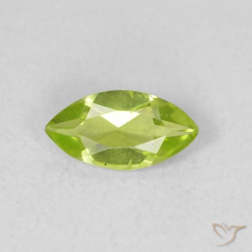 0.57ct طبيعي اخضر زاهى زبرجد, ماركيز, قليلا جدا