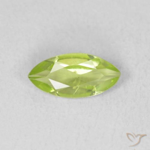 0.55ct طبيعي أخضر متوسط زبرجد, ماركيز, قليلا جدا