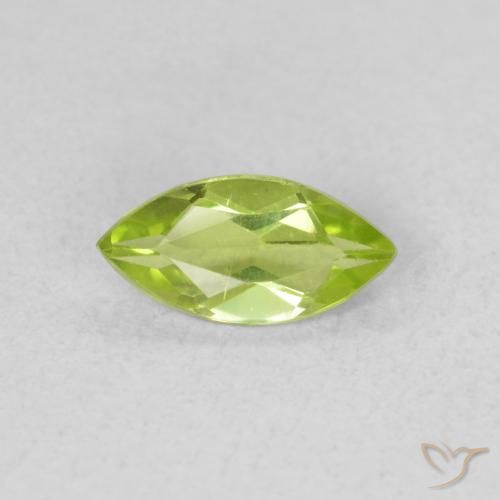 0.57ct طبيعي اخضر زاهى زبرجد, ماركيز, قليلا جدا