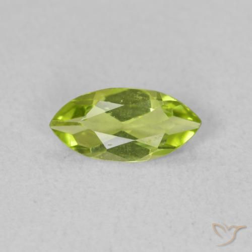 0.46ct طبيعي أخضر متوسط زبرجد, ماركيز, VVS-VS