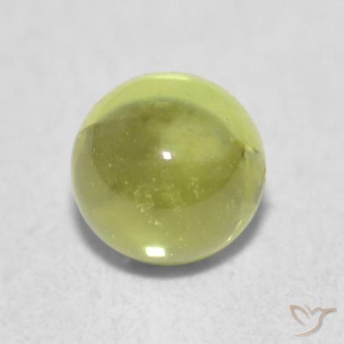 0.38ct طبيعي أخضر زيتوني زبرجد, دائري, شفاف