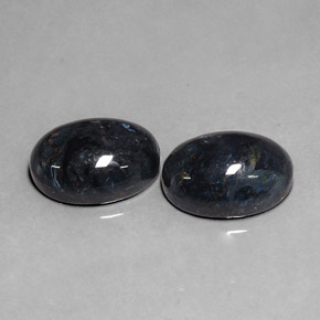 أحجار بيترسيت متعدد الألوان طبيعية، قصة بيضاوى، غير شفاف، وزنها  قيراط