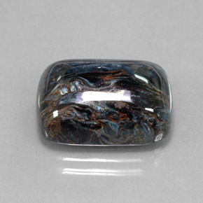 بيترسيت طبيعي بلون متعدد الألوان، وزن ‎16.04‎ قيراط، شكل قطع وسادة، مقاس ‎18.2x13.1‎ مم