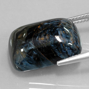 بيترسيت متعدد الألوان طبيعي، قطع وسادة، 14.80 قيراط، غير شفاف