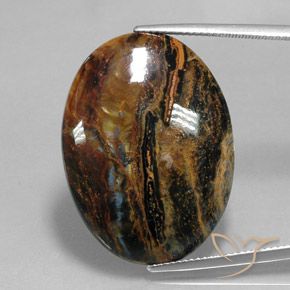 23.92ct طبيعي متعدد الألوان بيترسيت, بيضوي, غير شفاف