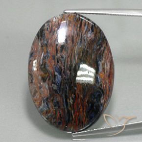 20.97ct طبيعي متعدد الألوان بيترسيت, بيضوي, غير شفاف