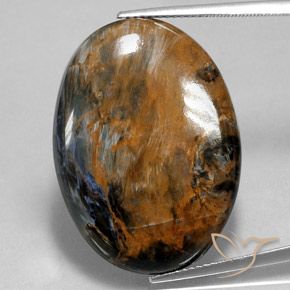 28.63ct طبيعي متعدد الألوان بيترسيت, بيضوي, غير شفاف