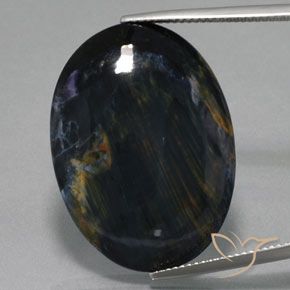 25.62ct طبيعي متعدد الألوان بيترسيت, بيضوي, غير شفاف
