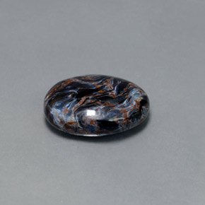 بيترسيت متعدد الألوان طبيعي، قصة بيضاوى، 7.11 قيراط، غير شفاف