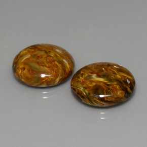 أحجار بيترسيت متعدد الألوان طبيعية، قصة دائرى، غير شفاف، وزنها  قيراط