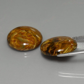 أحجار بيترسيت متعدد الألوان طبيعية، قصة دائرى، غير شفاف، وزنها  قيراط