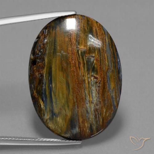 23.70ct طبيعي متعدد الألوان بيترسيت, بيضوي, غير شفاف