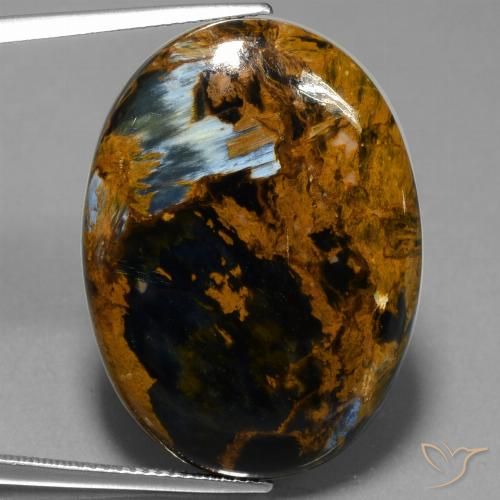 29.98ct طبيعي متعدد الألوان بيترسيت, بيضوي, غير شفاف