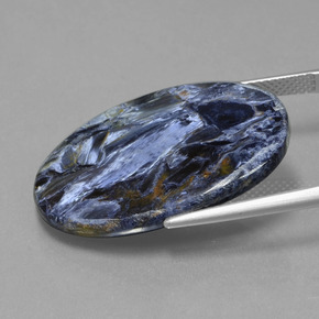 بيترسيت طبيعي بلون متعدد الألوان، وزن ‎17.56‎ قيراط، شكل بيضاوى، مقاس ‎28.5x19.5‎ مم
