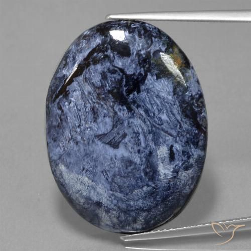 26.73ct طبيعي متعدد الألوان بيترسيت, بيضوي, غير شفاف