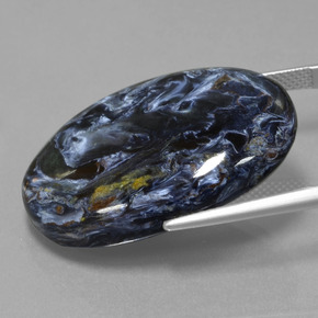 بيترسيت متعدد الألوان طبيعي، قصة بيضاوى، 35.79 قيراط، غير شفاف