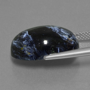 بيترسيت متعدد الألوان طبيعي، قصة بيضاوى، 12.22 قيراط، غير شفاف