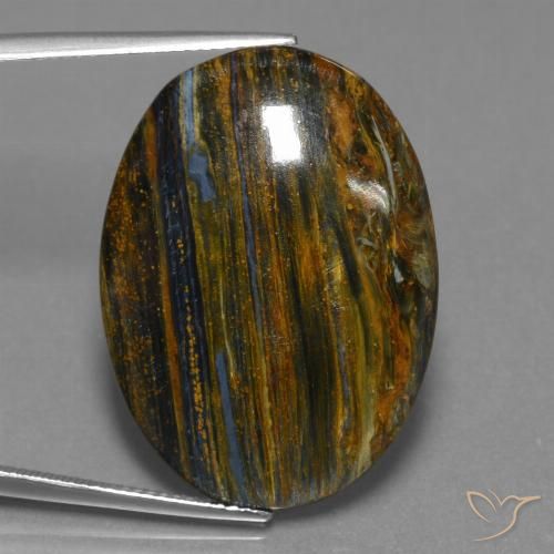24.13ct طبيعي متعدد الألوان بيترسيت, بيضوي, غير شفاف