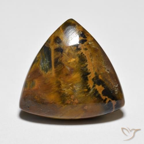 8.68ct طبيعي متعدد الألوان بيترسيت, مثلثى, غير شفاف