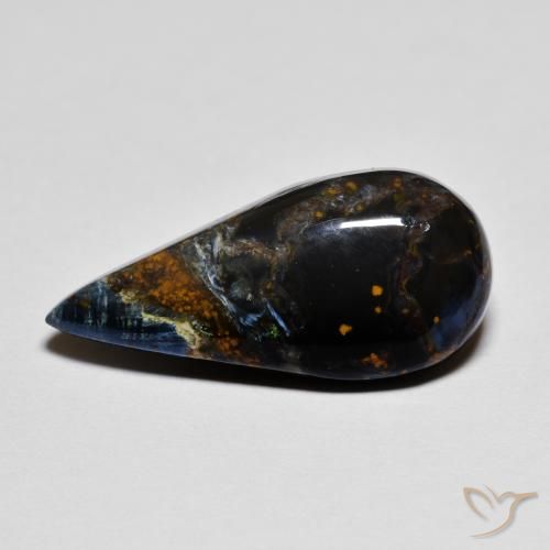 5.22ct طبيعي متعدد الألوان بيترسيت, شكل الكمثرى, غير شفاف