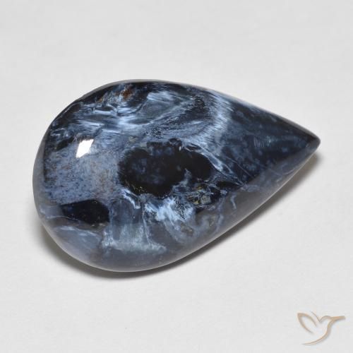 8.28ct طبيعي متعدد الألوان بيترسيت, شكل الكمثرى, غير شفاف