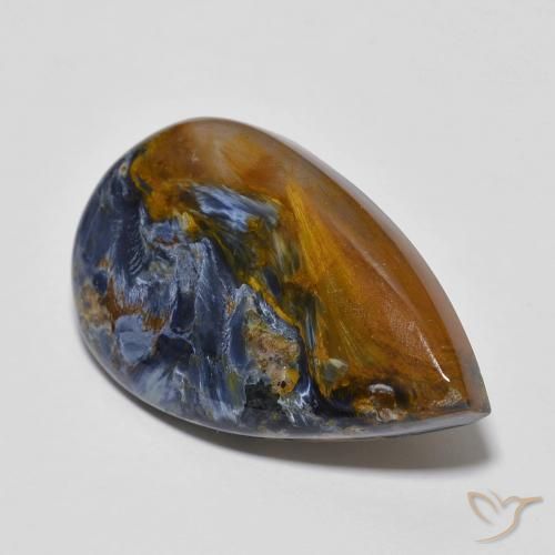 12.01ct طبيعي متعدد الألوان بيترسيت, شكل الكمثرى, غير شفاف