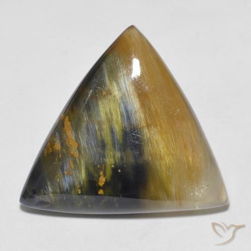 10.21ct طبيعي متعدد الألوان بيترسيت, مثلثى, غير شفاف