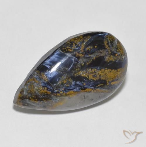 10.55ct طبيعي متعدد الألوان بيترسيت, شكل الكمثرى, غير شفاف
