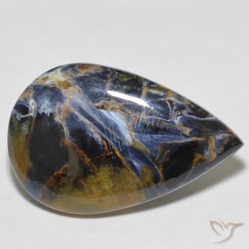 18.93ct طبيعي متعدد الألوان بيترسيت, شكل الكمثرى, غير شفاف