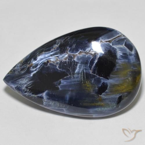 25.13ct طبيعي متعدد الألوان بيترسيت, شكل الكمثرى, غير شفاف