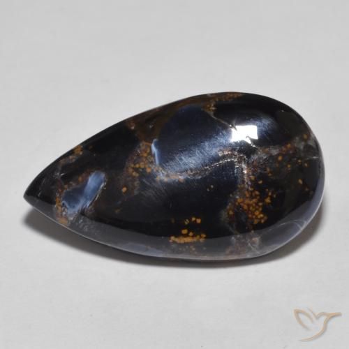 11.21ct طبيعي متعدد الألوان بيترسيت, شكل الكمثرى, غير شفاف