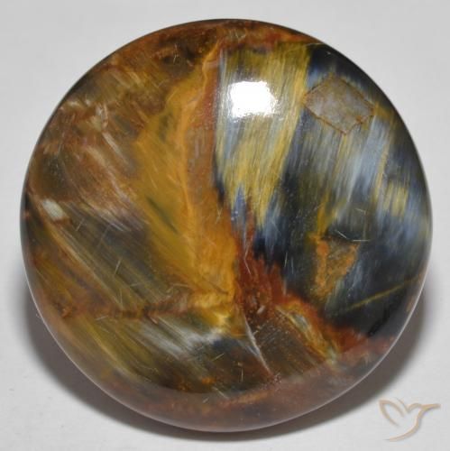 27.55ct طبيعي متعدد الألوان بيترسيت, دائري, غير شفاف