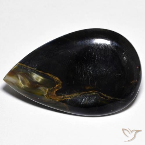 27.85ct طبيعي متعدد الألوان بيترسيت, شكل الكمثرى, غير شفاف