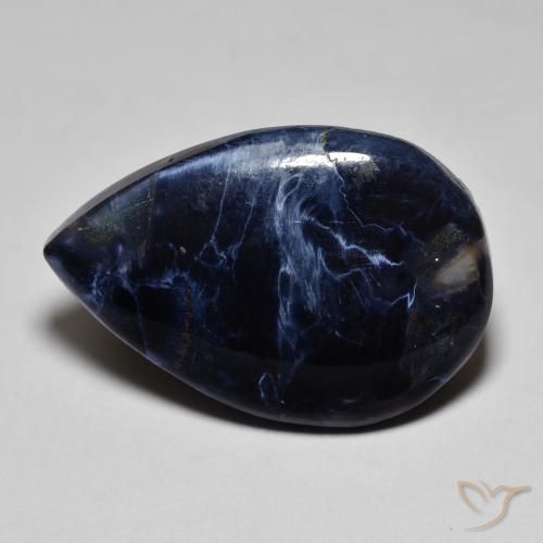 8.65ct طبيعي متعدد الألوان بيترسيت, شكل الكمثرى, غير شفاف