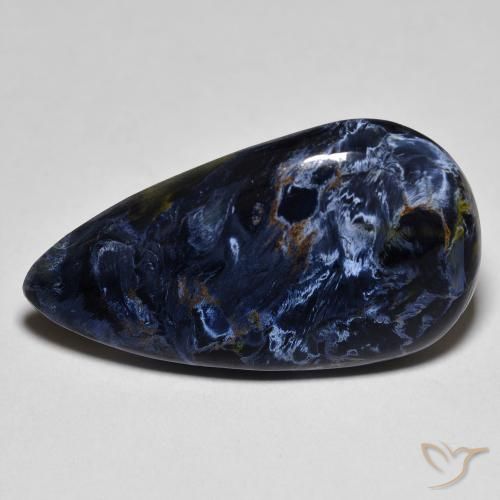 11.27ct طبيعي متعدد الألوان بيترسيت, شكل الكمثرى, غير شفاف