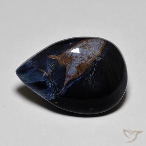 7.73ct طبيعي متعدد الألوان بيترسيت, شكل الكمثرى, غير شفاف