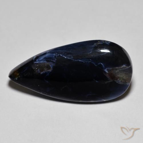 8.60ct طبيعي متعدد الألوان بيترسيت, شكل الكمثرى, غير شفاف