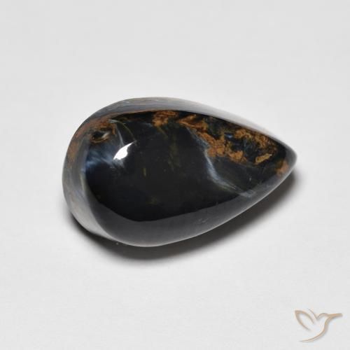 4.14ct طبيعي متعدد الألوان بيترسيت, شكل الكمثرى, غير شفاف
