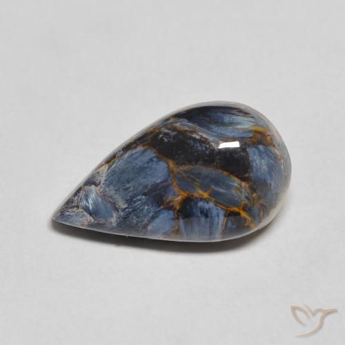 3.22ct طبيعي متعدد الألوان بيترسيت, شكل الكمثرى, غير شفاف