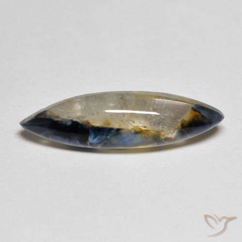 3.46ct طبيعي متعدد الألوان بيترسيت, ماركيز, نصف شفاف