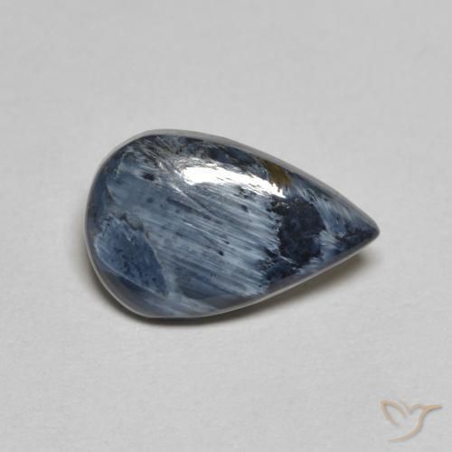 1.58ct طبيعي متعدد الألوان بيترسيت, شكل الكمثرى, غير شفاف