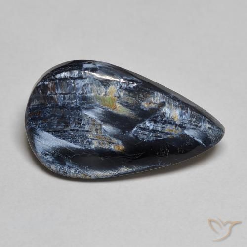 4.73ct طبيعي متعدد الألوان بيترسيت, شكل الكمثرى, غير شفاف